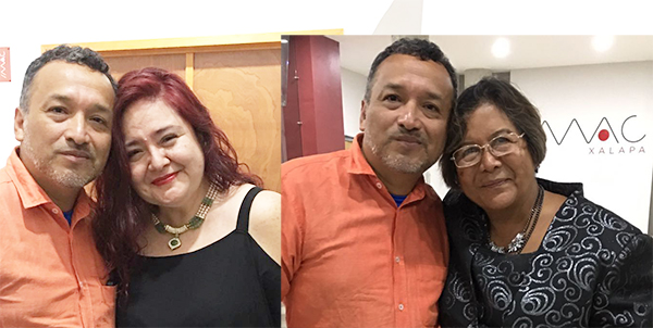 Con Messe Mereri y María Elena Baruch